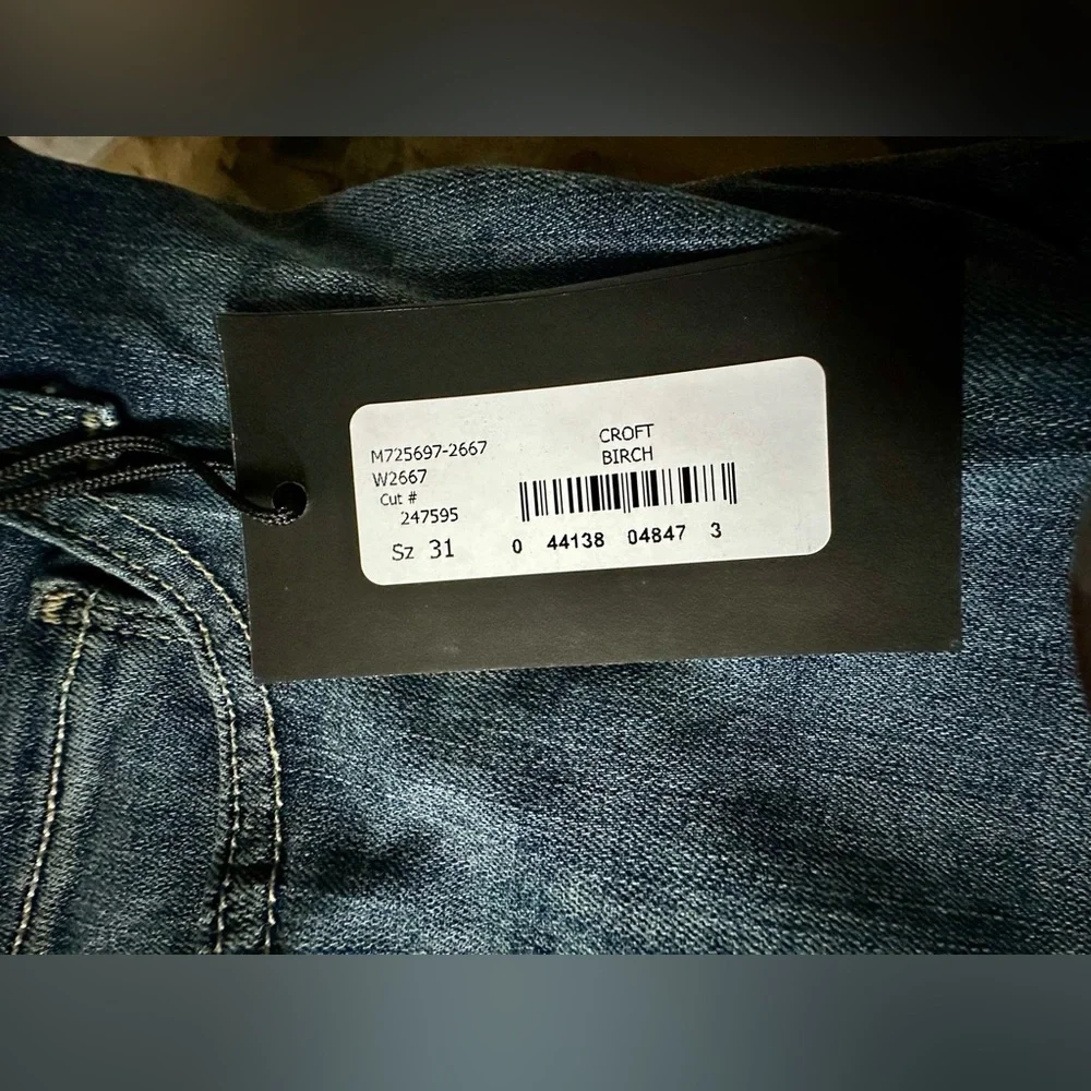 ‼️RARE‼️🎸PAIGE🎸🔥NWT🔥Croft Skinny Jeans in Birch—31